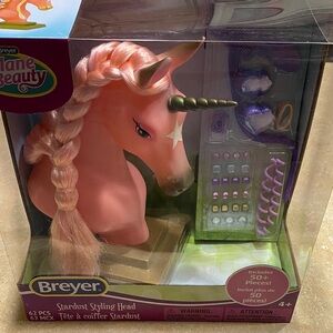 Breyer Mane Beauty Stardust Styling Head with Pink Mane New